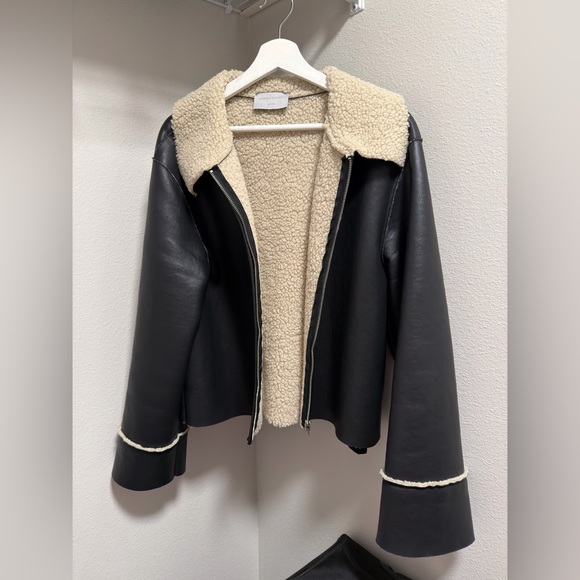 Modern Citizen Shearling Collared Bonnie Jacket - Picture 2 of 7